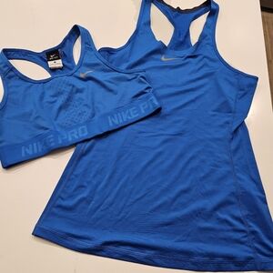Nike Pro Bright Blue Activewear Set